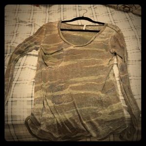 Camo long sleeve shirt